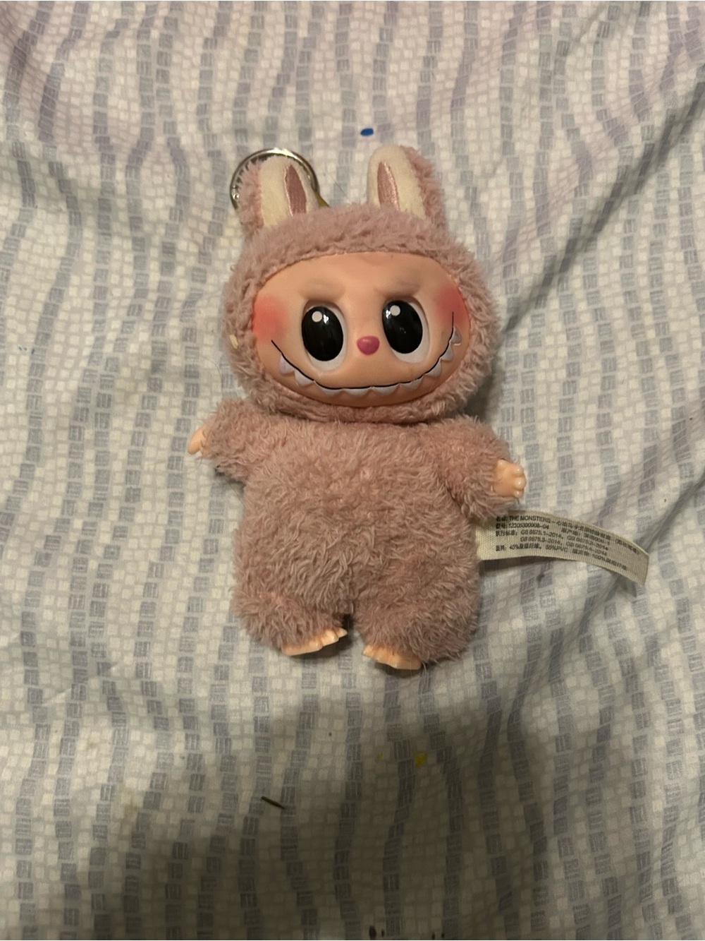 Labubu Pink, Has Keychain Attached, Used
